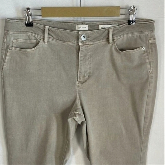 J Jill Jeans Authentic Fit Slim Ankle Length Women's Size 4 in Tan/Taupe - Picture 7 of 16